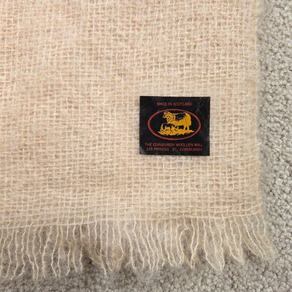 NWOT Wool Mohair Oblong Scarf Earthy Boho - Picture 4 of 9